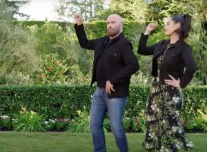 John Travolta and Ella Travolta in their Super Bowl ad