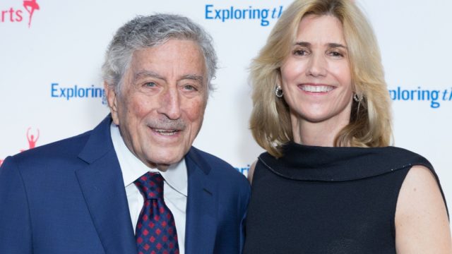 Tony Bennett and Susan Benedetto at the Exploring the Arts gala in New York in 2018