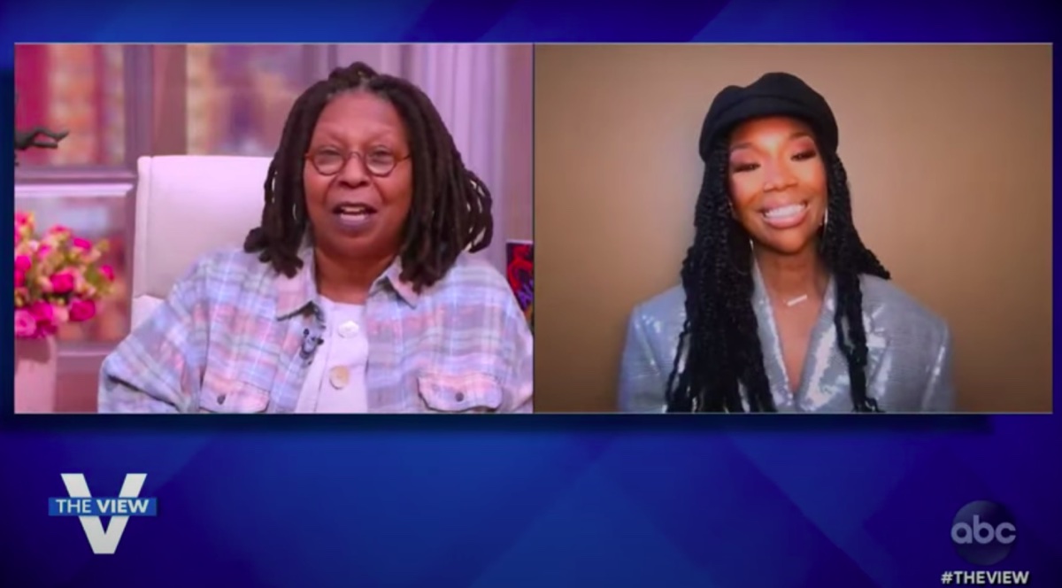 Whoopi Goldberg and Brandy Norwood on The View