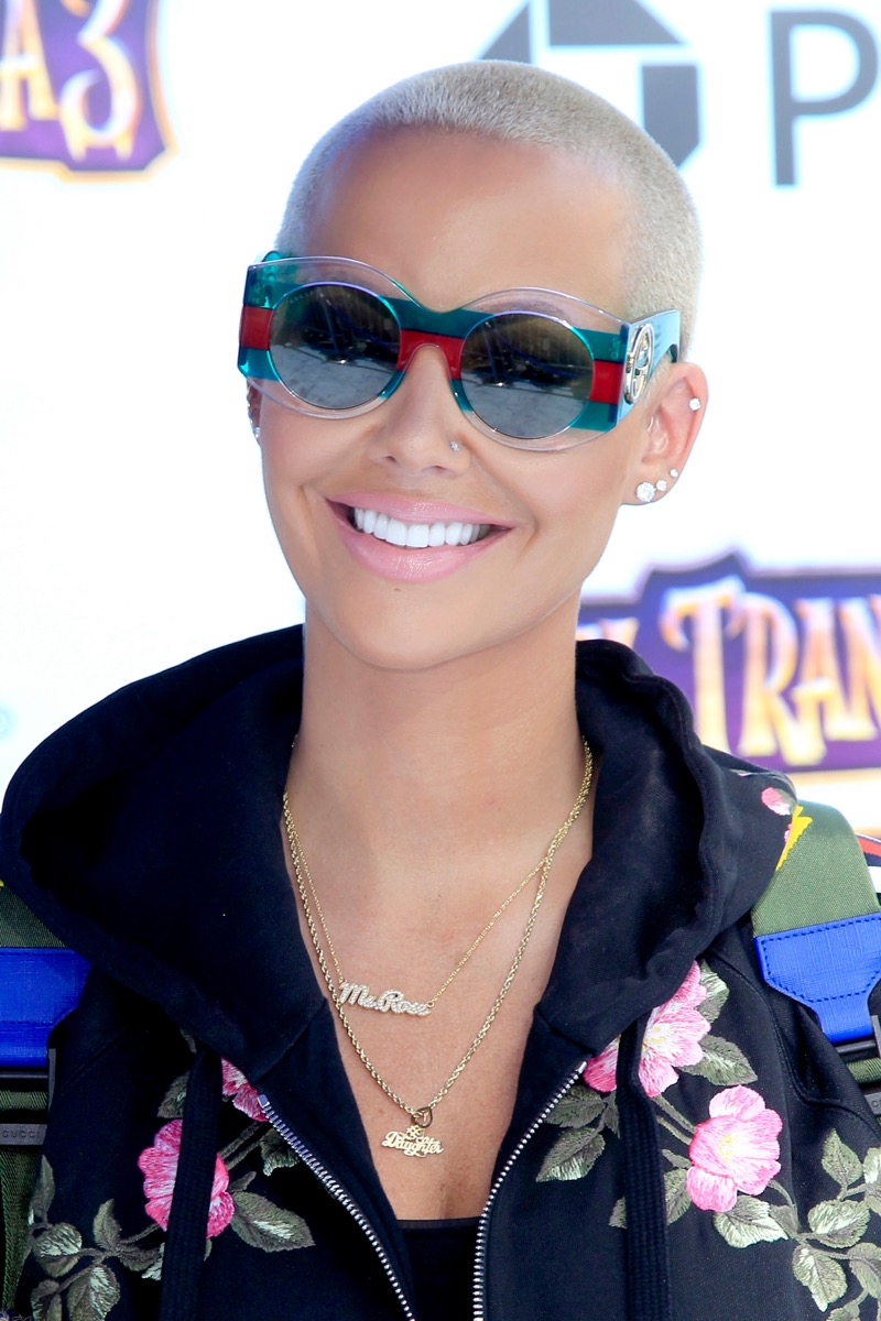 Amber Rose at the premiere of 'Hotel Transylvania 3' in 2018
