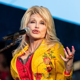 Dolly Parton performing at the Newport Folk Festival in 2019