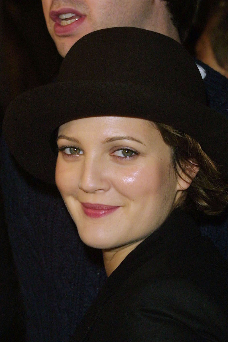 Actress Drew Barrymore arrives at the premiere of "Donnie Darko" at the Egyptian Theatre October 22, 2001 in Hollywood, CA