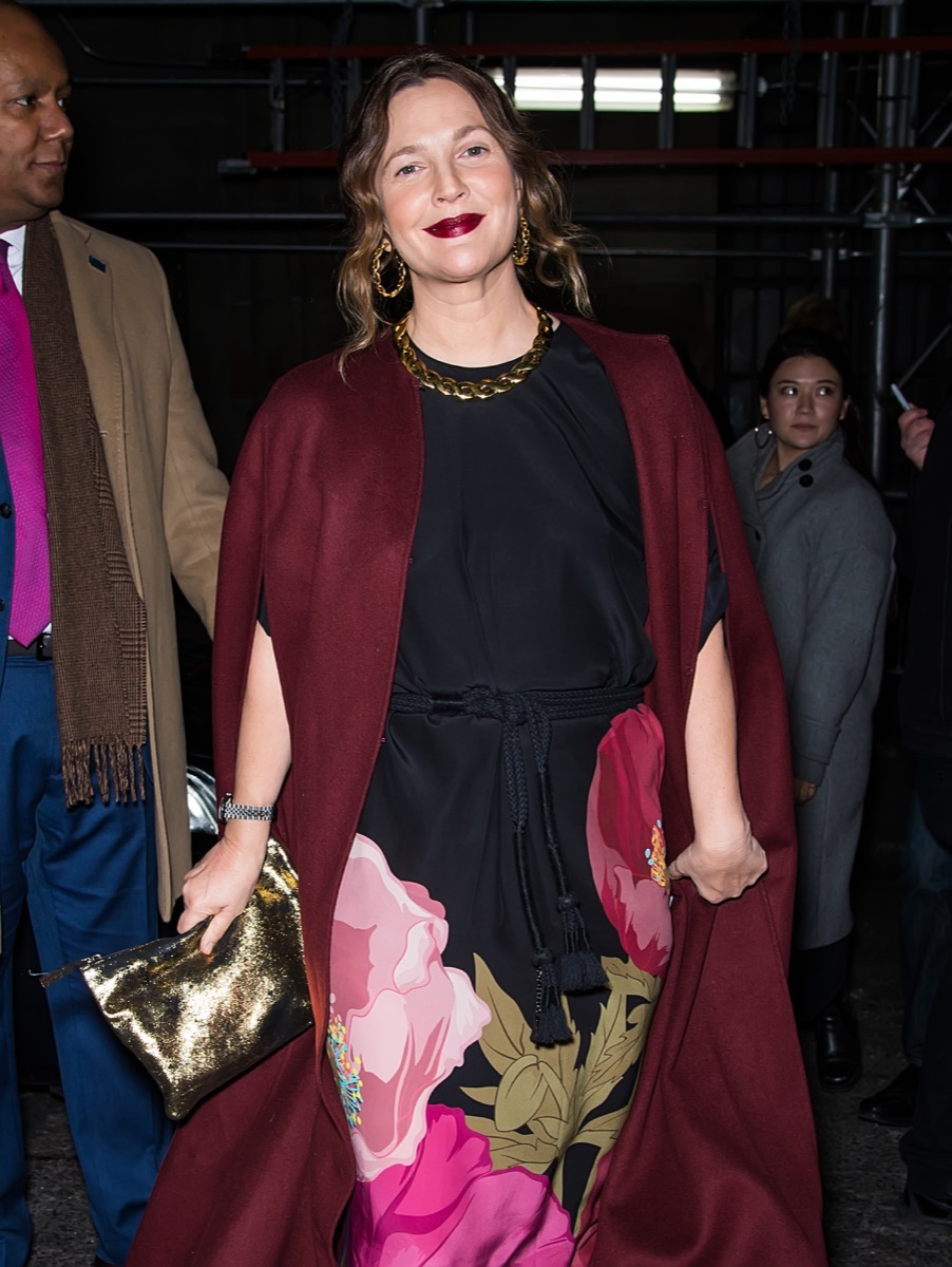 Drew Barrymore leaving the National Board of Review Gala