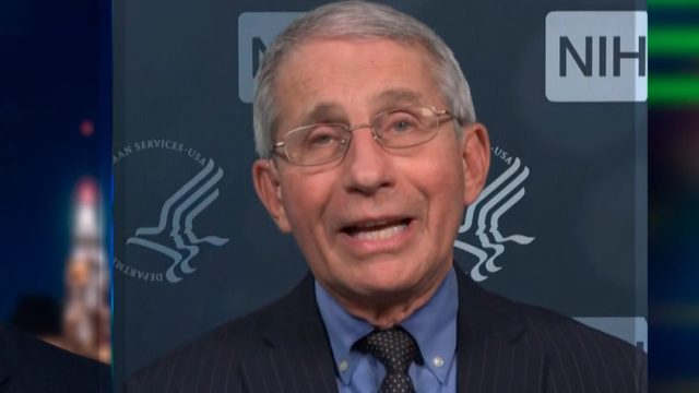 Dr. Anthony Fauci being interviewed by Don Lemon on CNN on Feb. 2, 2021