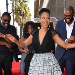 Kerry Washington, Idris Elba, Crystal Fox & Tyler Perry at the Hollywood Walk of Fame Star Ceremony honoring Tyler Perry