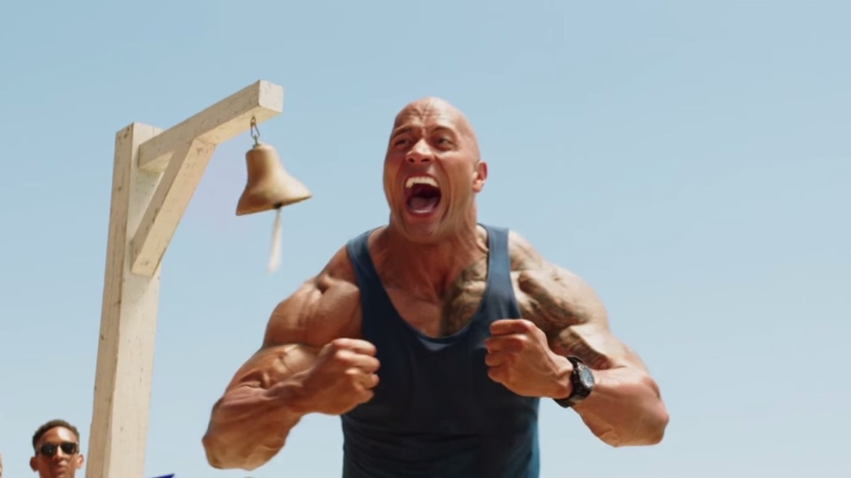the rock in baywatch