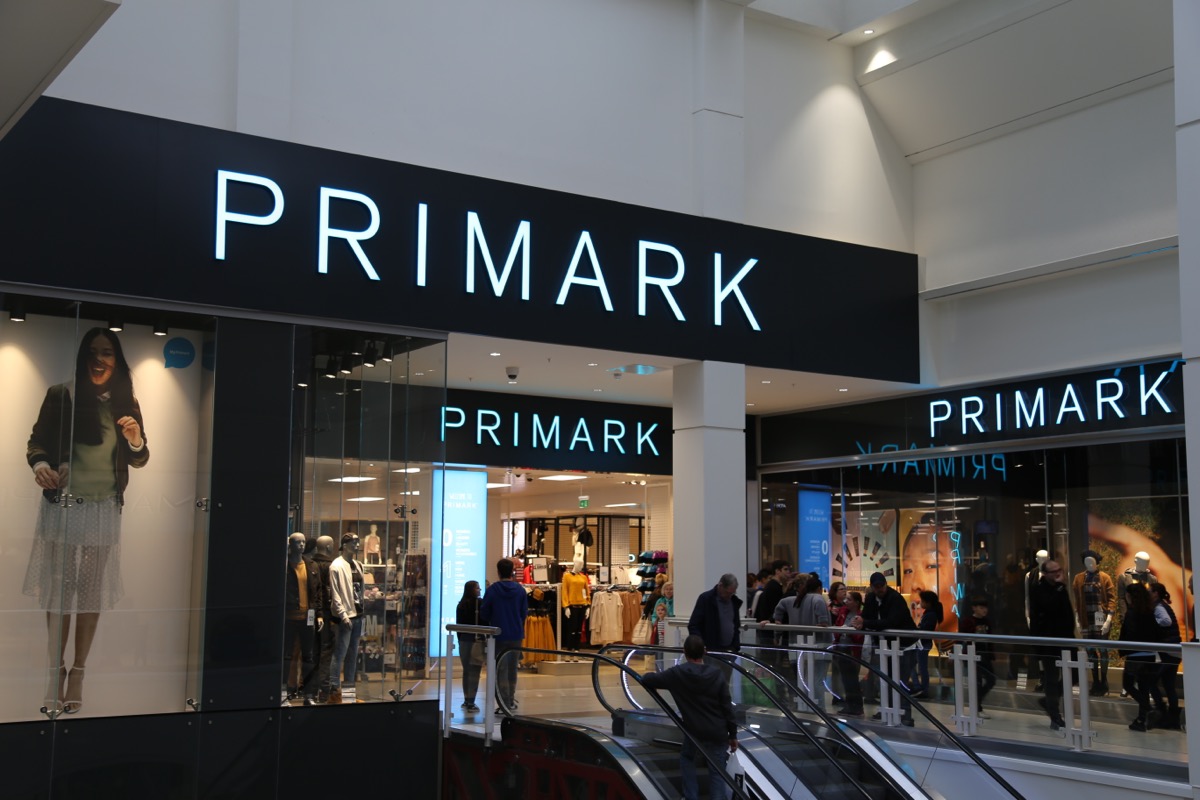 primark store in mall