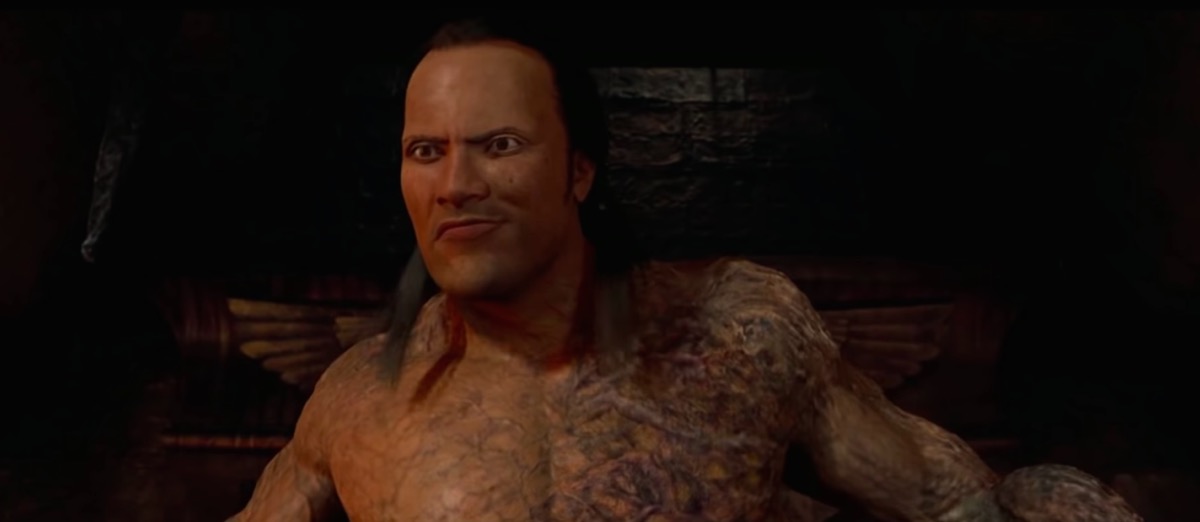 the rock in the mummy returns