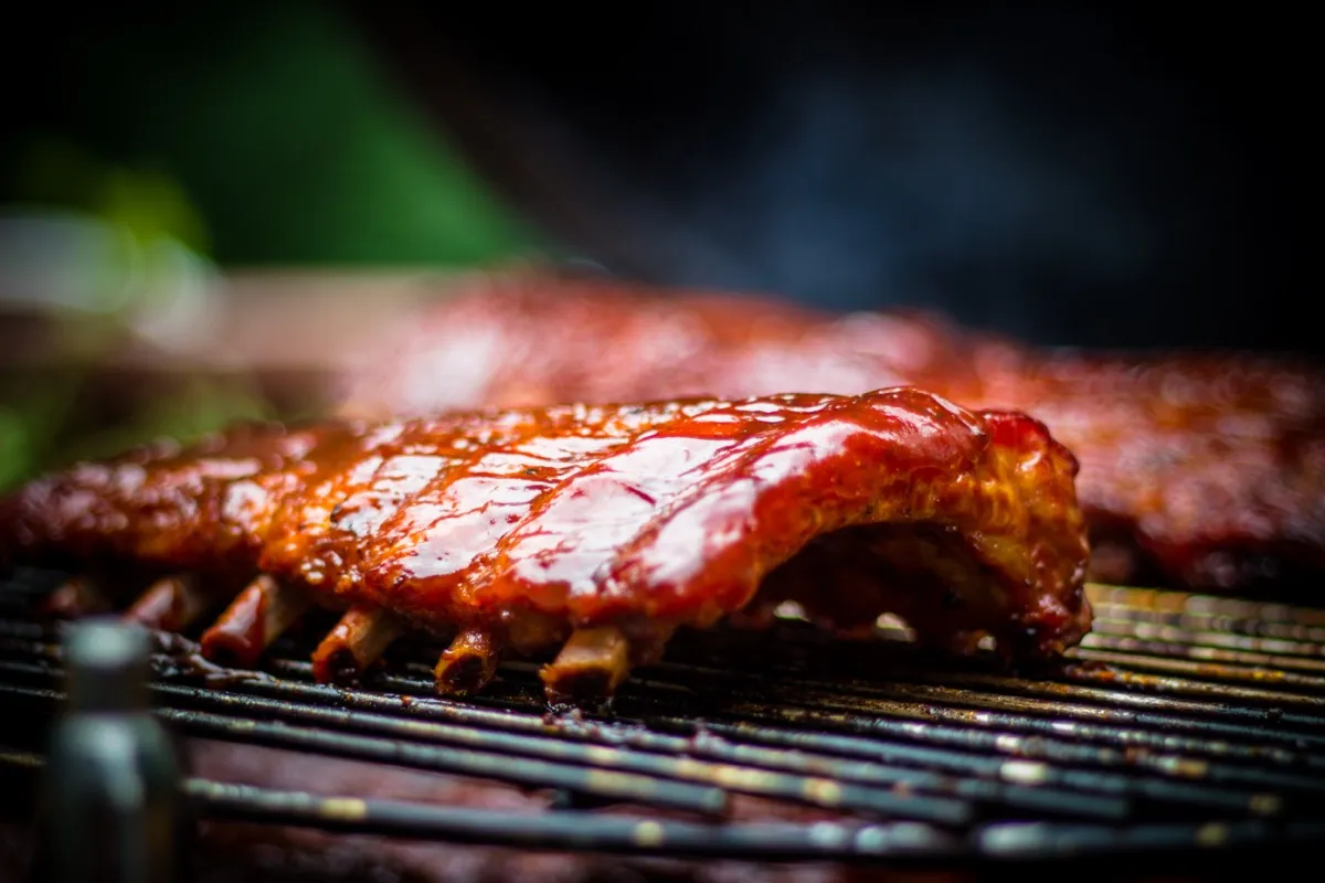 ribs on a grill or barbecue