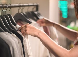 Woman shopping in a store