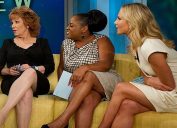 ABC daytime television talk show "The View" hosts Joy Behar, Sherri Shepherd and Elisabeth Hasselbeck
