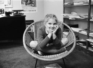 Seven year old child actress Drew Barrymore, the young star of the film E.T, 26th November 1982.
