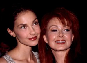Ashley Judd and Naomi Judd attending a fashion show in New York in 1998