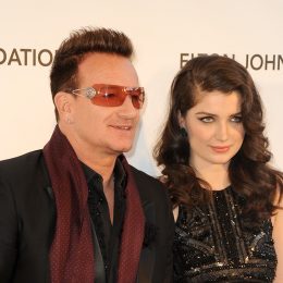 Bono and Eve Hewson at the Elton John Aids Foundation 21st Academy Awards Viewing Party in 2013