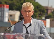 Ellen DeGeneres at her Hollywood Walk of Fame ceremony in 2012