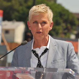 Ellen DeGeneres at her Hollywood Walk of Fame ceremony in 2012