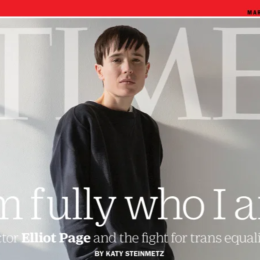Elliot Page on the cover of "Time" magazine