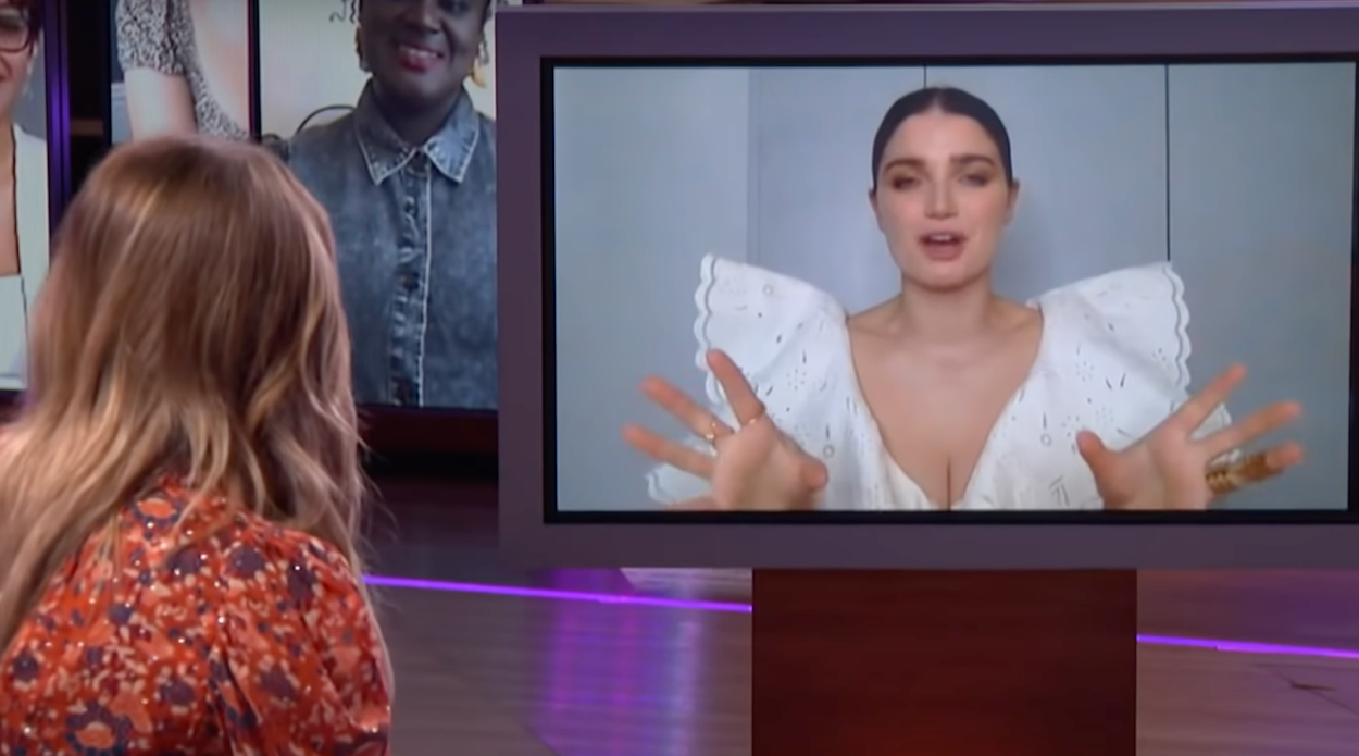 Eve Hewson in a virtual interview on "The Kelly Clarkson Show"
