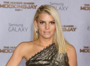 Jessica Simpson at the "Hunger Games: Mockingjay — Part 1" premiere in 2014