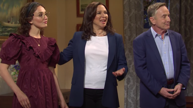 Chloe Fineman, Maya Rudolph, and Martin Short on "SNL"