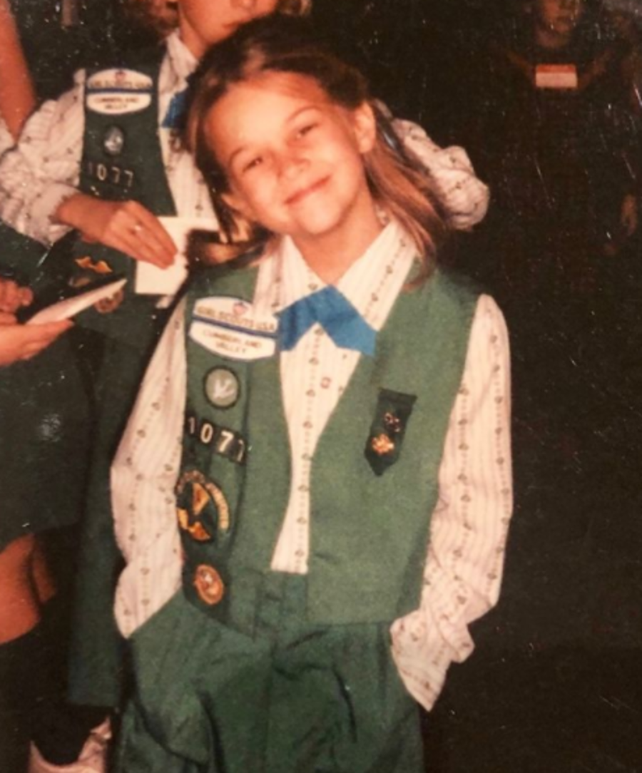 Reese Witherspoon when she was a Girl Scout