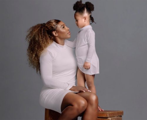 Serena Williams and Olympia Ohanian in Stuart Weitzman campaign