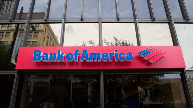 AUSTIN, TX - SEPT 2: A Bank of America branch in Austin, Texas on September 2, 2011. The US government announced that it will sue Bank of America for selling toxic mortgage-backed securities.