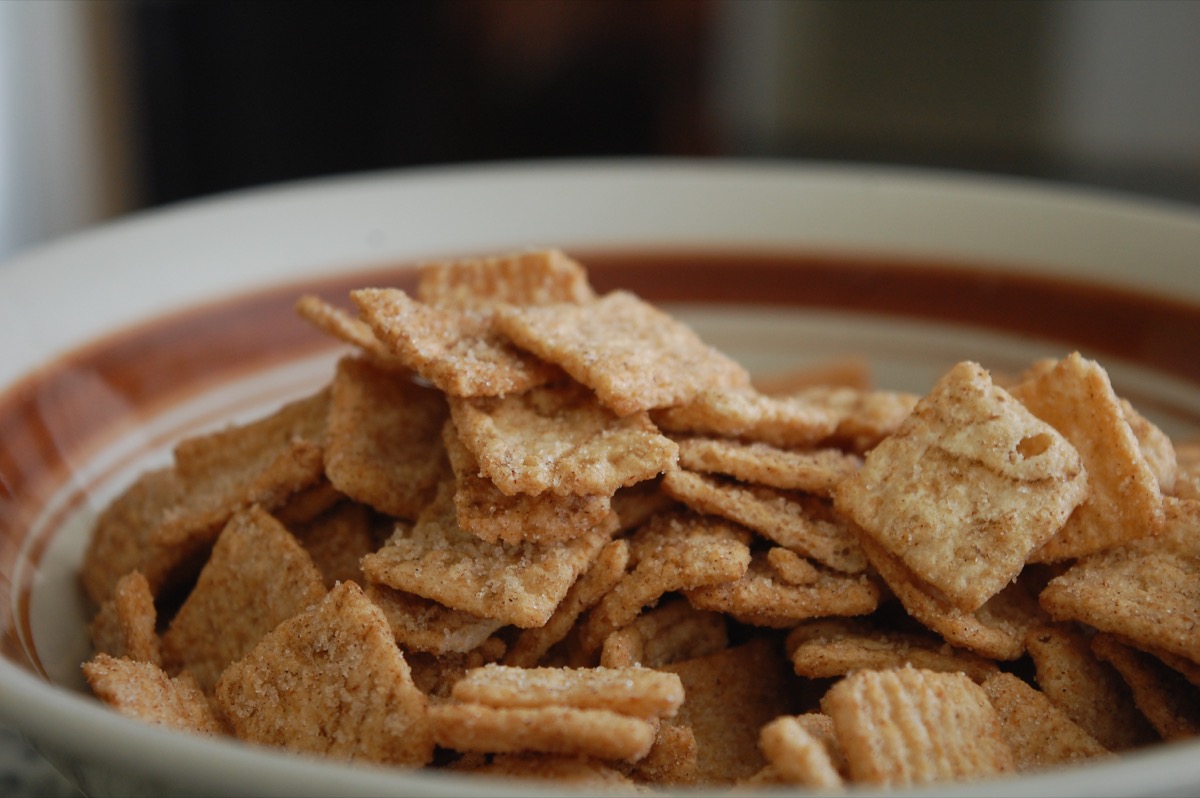 Cereal bowl cinnamon toast crunch