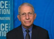Dr. Anthony Fauci appearing on Face the Nation on Feb. 28, 2021