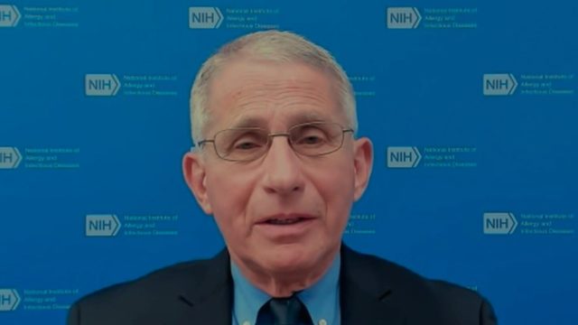 Dr. Anthony Fauci appearing on MSNBC's Morning Joe on March 4, 2021