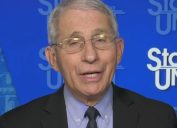 Dr. Anthony Fauci appearing on CNN's State of the Union on March 14, 2021