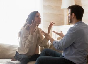 Couple arguing