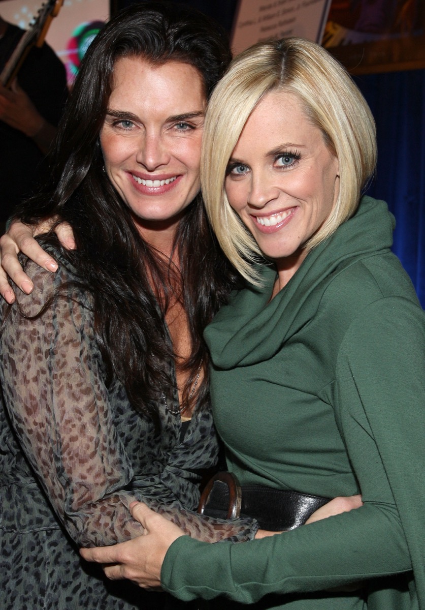 Brooke Shields and Jenny McCarthy at the cocktail party for the UCLA Early Childhood Partial Hospitalization Program in 2007