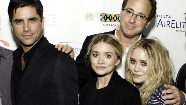 John Stamos, Mary Kate Olsen, Bob Saget, and Ashley Olsen attend Cool Comedy Hot Cuisine 2009 Benefiting The Scleroderma Research Foundation at Carolines On Broadway on November 9, 2009 in New York City