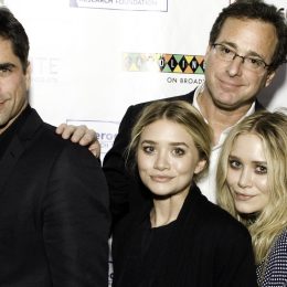 John Stamos, Mary Kate Olsen, Bob Saget, and Ashley Olsen attend Cool Comedy Hot Cuisine 2009 Benefiting The Scleroderma Research Foundation at Carolines On Broadway on November 9, 2009 in New York City