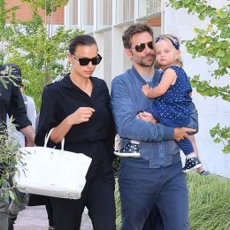 Bradley Cooper and Irina Shayk with their daughter Lea