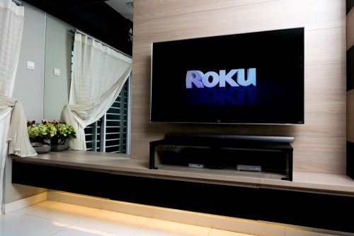 Roku screen on TV