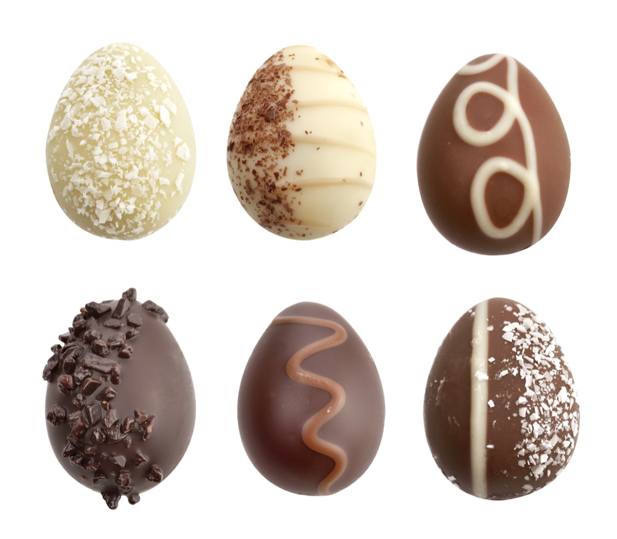 white chocolate eggs, dark chocolate easter eggs