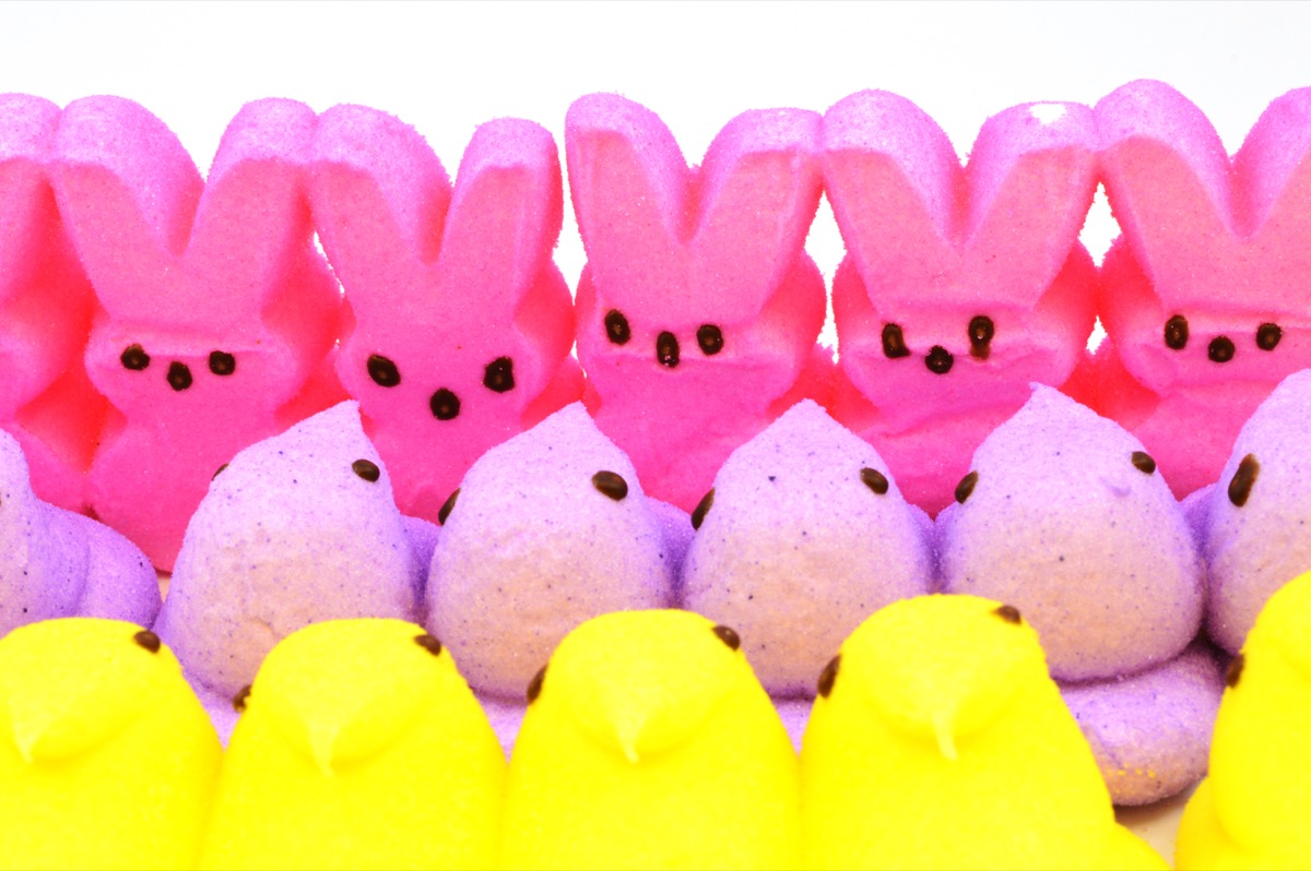 peeps, yellow and pink peeps, easter candy