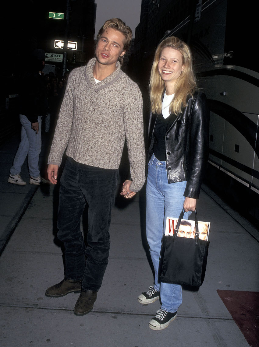 Brad Pitt and Gwyneth Paltrow in New York City in 1996