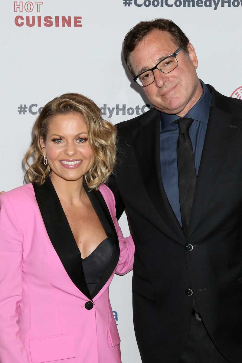 Candace Cameron Bure and Bob Saget at Cool Comedy, Hot Cuisine in 2019