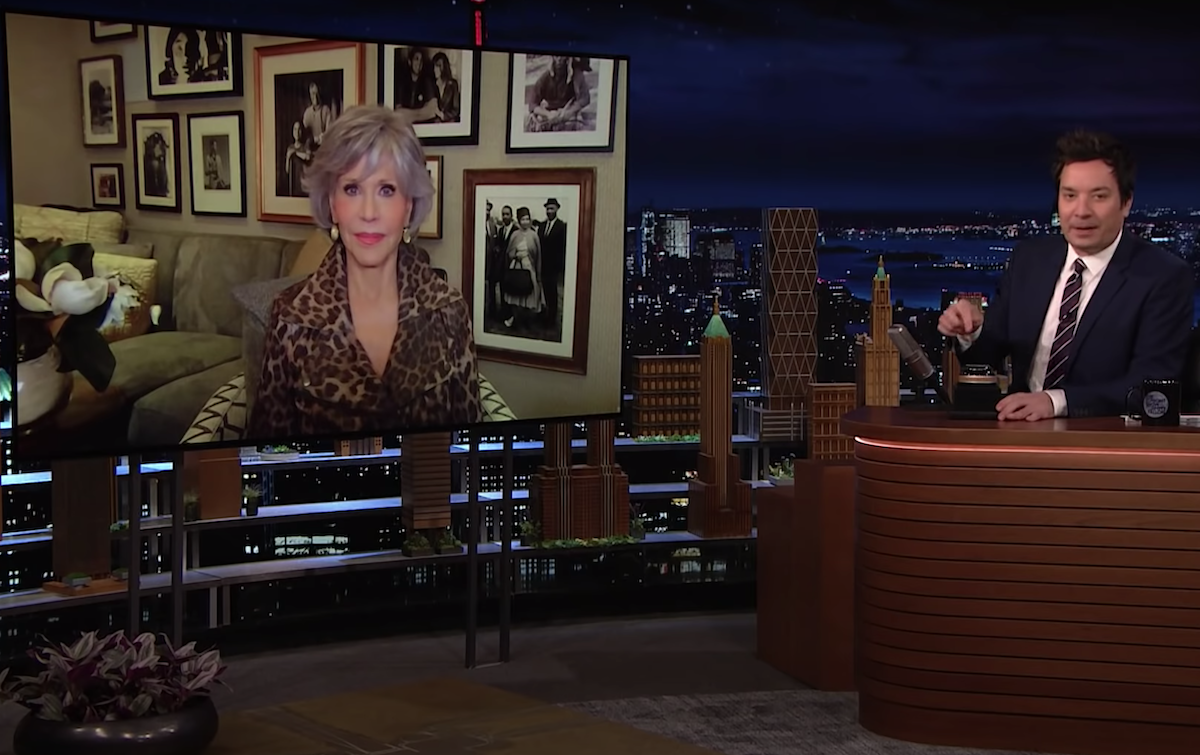 Jane Fonda on "The Tonight Show"