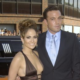 Jennifer Lopez and Ben Affleck at the premiere of "Gigli" in 2003