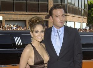 Jennifer Lopez and Ben Affleck at the premiere of "Gigli" in 2003