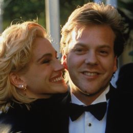 Julia Roberts and Kiefer Sutherland in 1990
