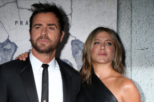 Justin Theroux and Jennifer Aniston at the premiere of "The Leftovers" season 3 in 2017