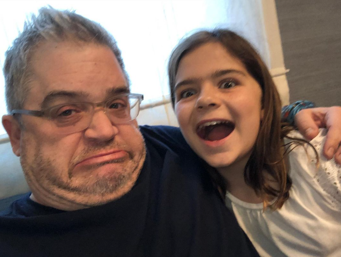 Patton Oswalt and his daughter Alice in an Instagram selfie