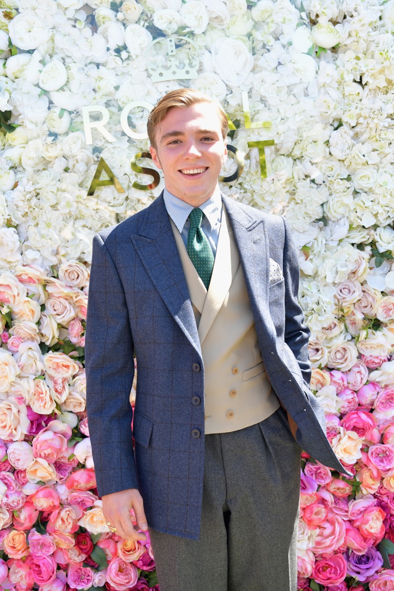 Rocco Ritchie in suit at Royal Ascot Races 