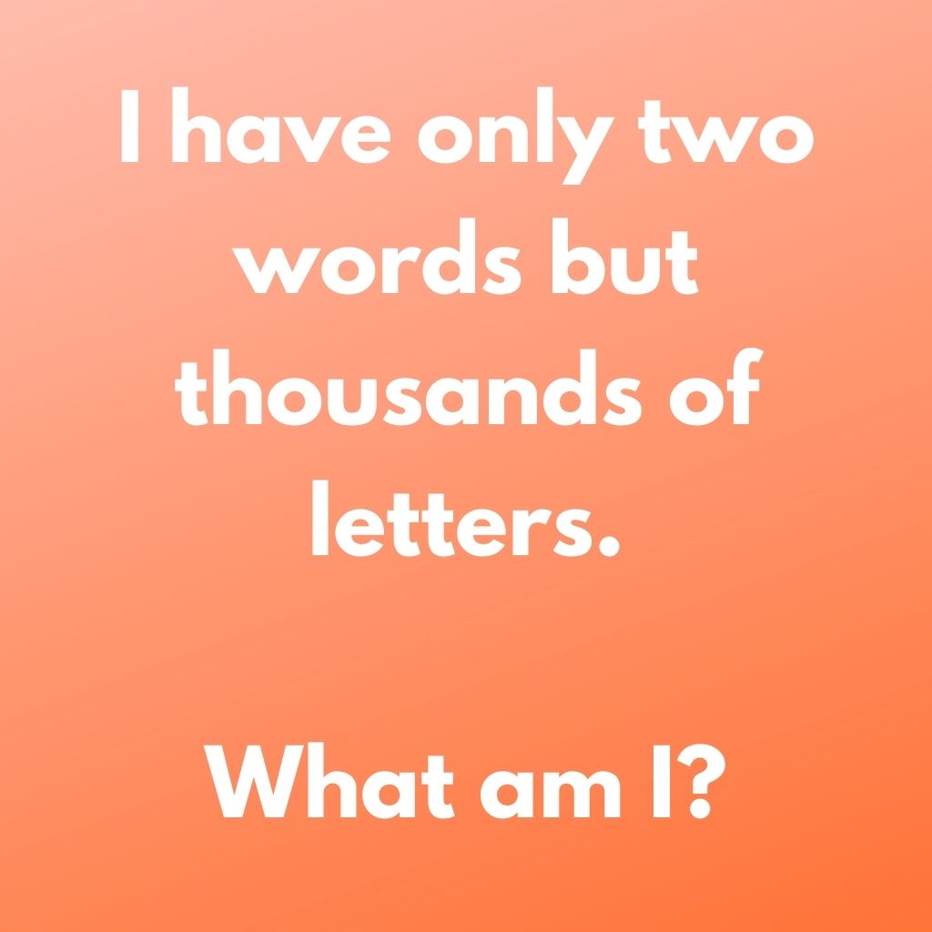 Words and letters riddle