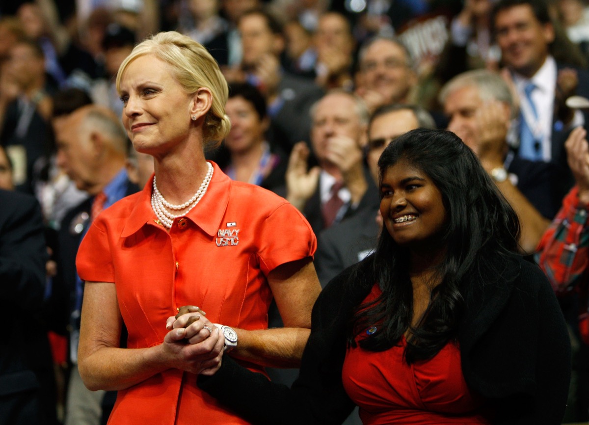 cindy mccain and her daughter bridget